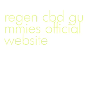 regen cbd gummies official website