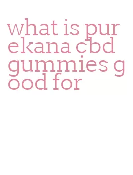 what is purekana cbd gummies good for