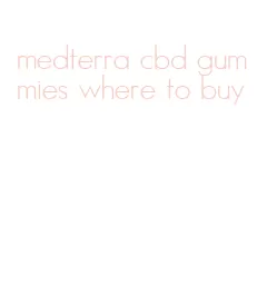 medterra cbd gummies where to buy