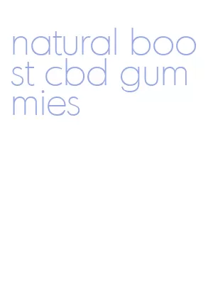 natural boost cbd gummies