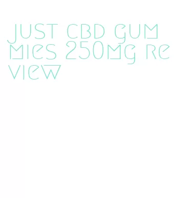 just cbd gummies 250mg review