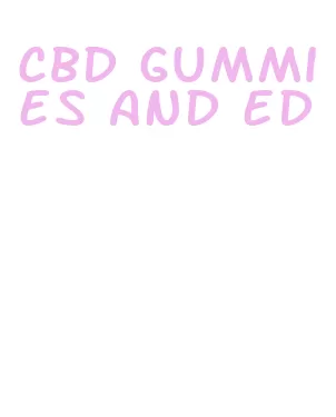 cbd gummies and ed