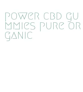 power cbd gummies pure organic