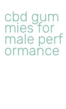 cbd gummies for male performance