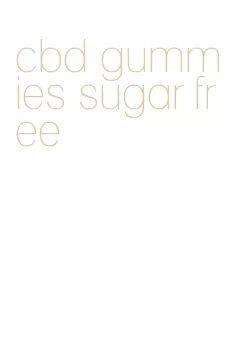 cbd gummies sugar free