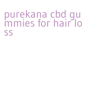 purekana cbd gummies for hair loss