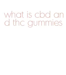 what is cbd and thc gummies