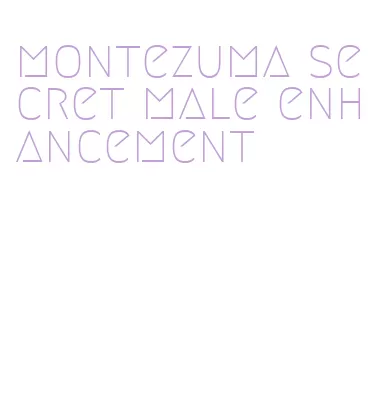 montezuma secret male enhancement