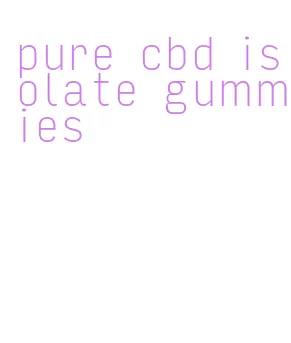 pure cbd isolate gummies