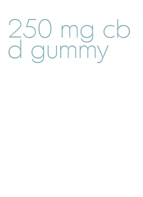 250 mg cbd gummy