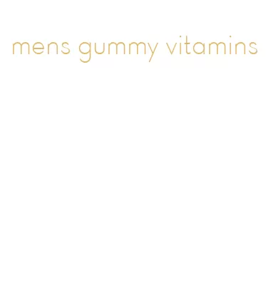 mens gummy vitamins