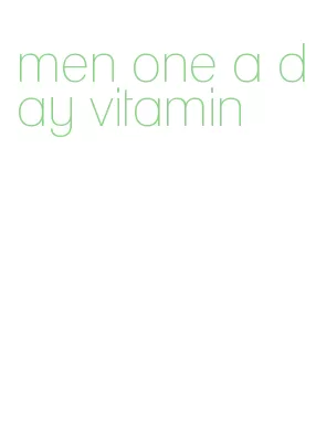 men one a day vitamin