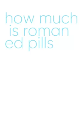 how much is roman ed pills