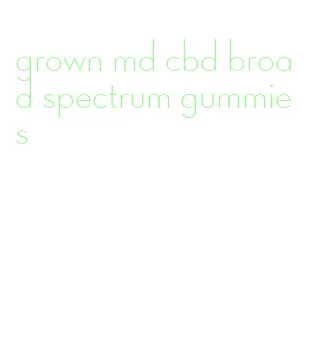 grown md cbd broad spectrum gummies