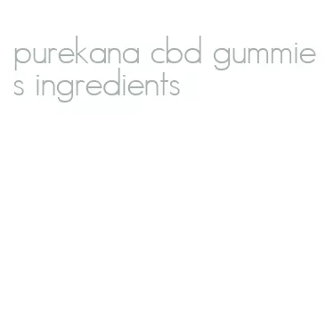 purekana cbd gummies ingredients