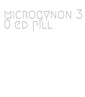 microgynon 30 ed pill