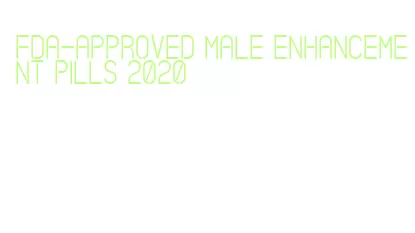 fda-approved male enhancement pills 2020