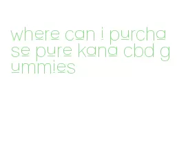 where can i purchase pure kana cbd gummies