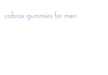 cobrax gummies for men