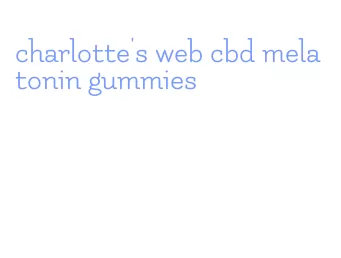 charlotte's web cbd melatonin gummies