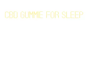 cbd gummie for sleep