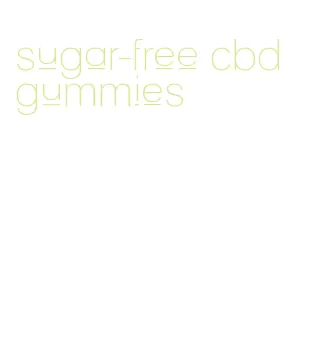 sugar-free cbd gummies