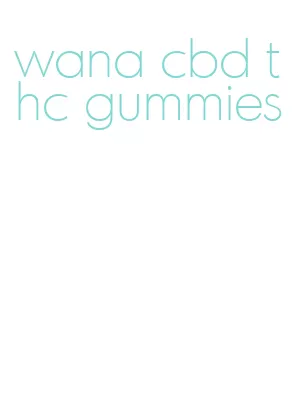 wana cbd thc gummies