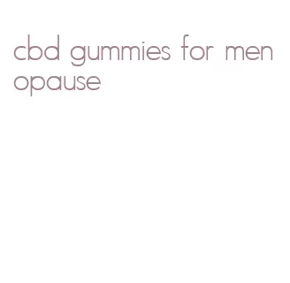 cbd gummies for menopause