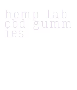 hemp lab cbd gummies