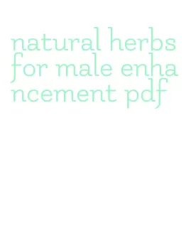 natural herbs for male enhancement pdf
