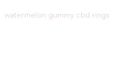 watermelon gummy cbd rings