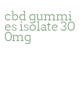 cbd gummies isolate 300mg