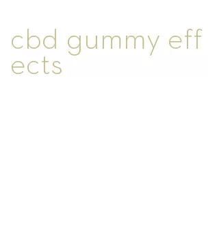 cbd gummy effects
