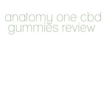 anatomy one cbd gummies review