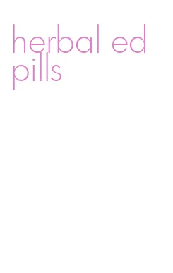 herbal ed pills