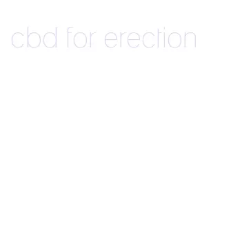 cbd for erection