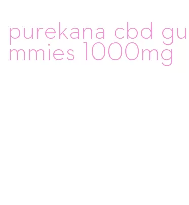 purekana cbd gummies 1000mg
