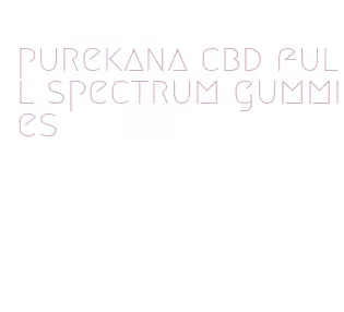 purekana cbd full spectrum gummies