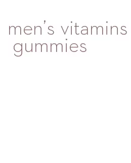 men's vitamins gummies