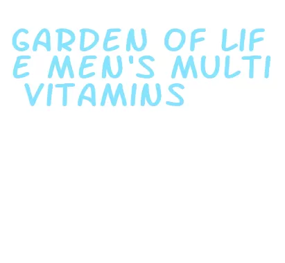garden of life men's multi vitamins