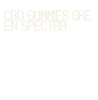 cbd gummies green spectra