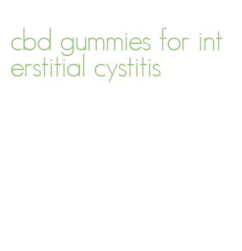 cbd gummies for interstitial cystitis