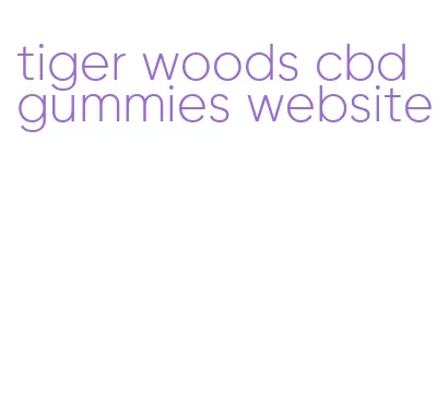 tiger woods cbd gummies website