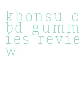 khonsu cbd gummies review