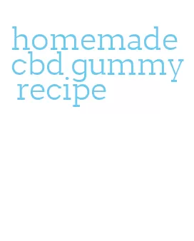 homemade cbd gummy recipe