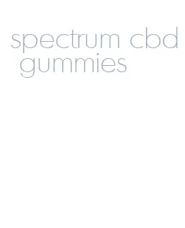 spectrum cbd gummies