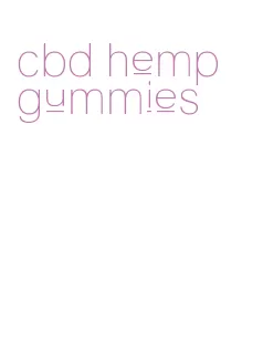 cbd hemp gummies