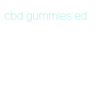 cbd gummies ed
