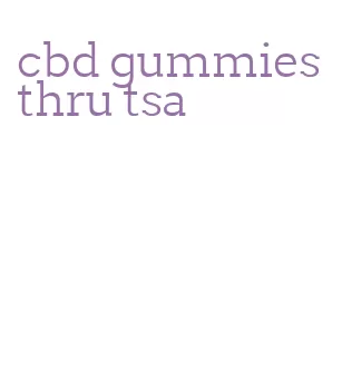 cbd gummies thru tsa
