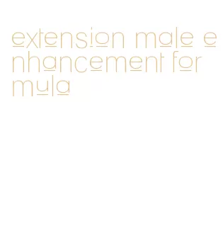extension male enhancement formula